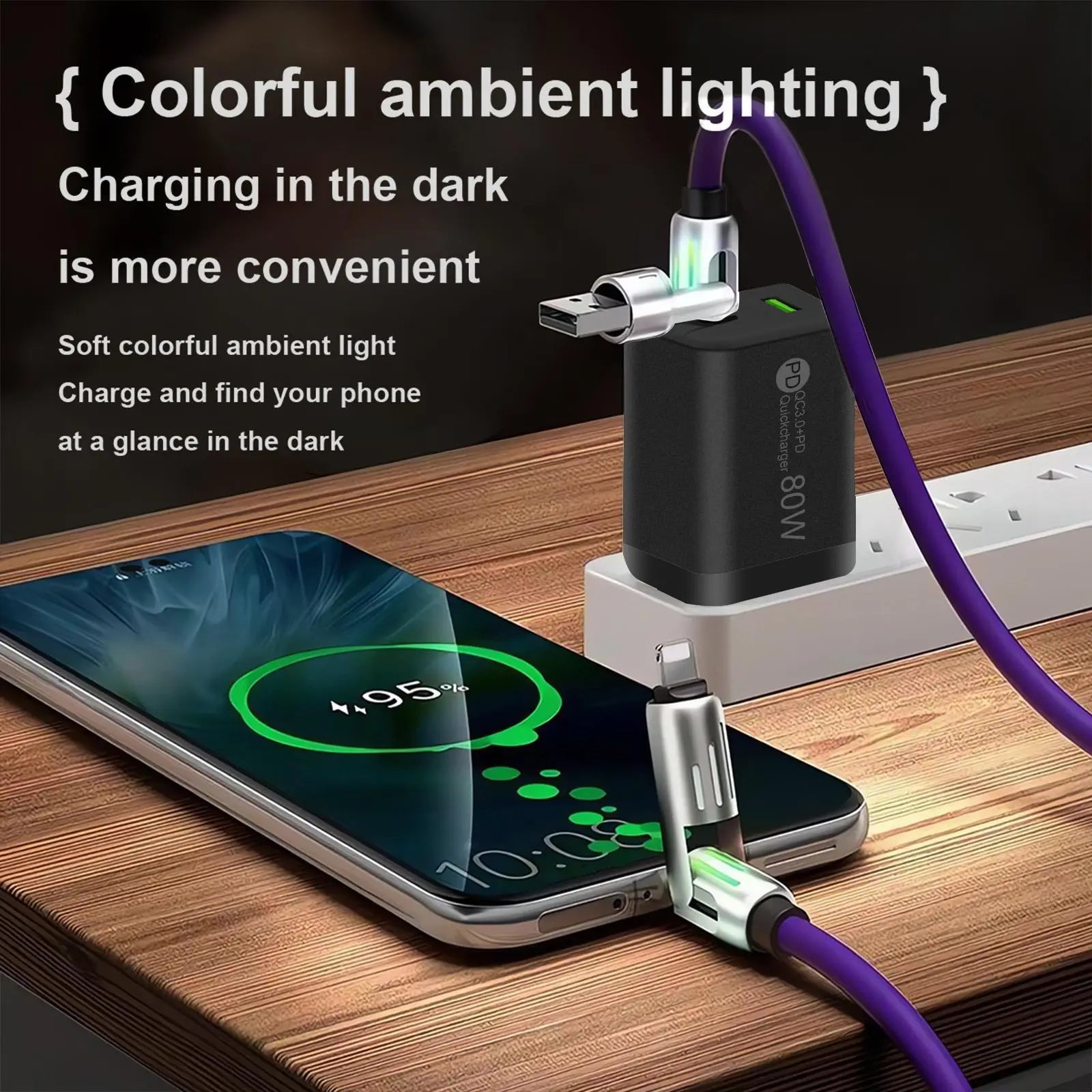 240W 4-in-1 Multi USB Charging Cable with USB A, Type-C, Lightning - MAX Fast Charging & Data Sync for iPhone 17/16/15/14/13, iPad Pro