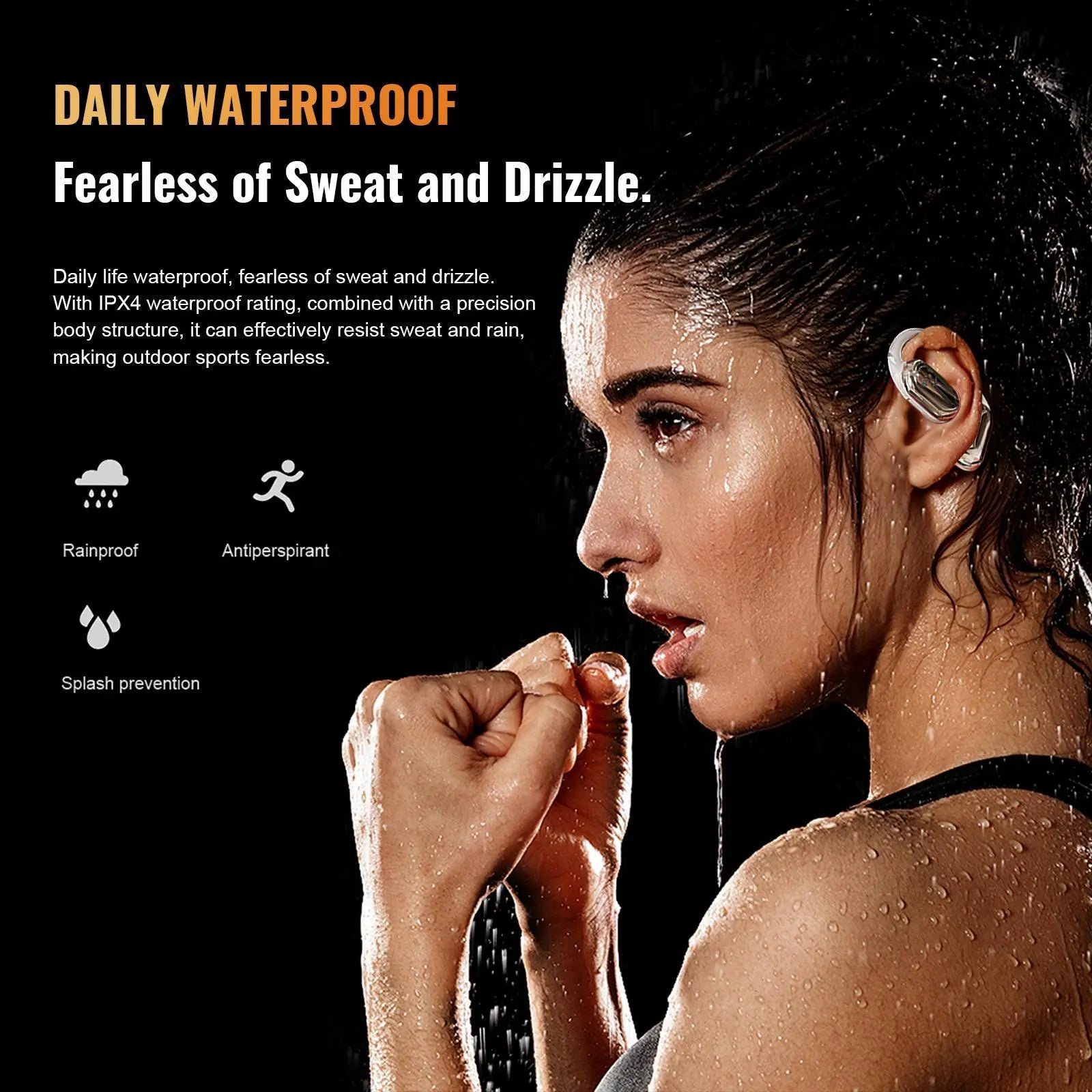 Petector OS-S1 Wireless Bluetooth Earbuds, Bluetooth 5.4 Earphones for Faster, Stable Connection & Low Power Use, Fast Charging, Touch Controls, Supports 164 Languages with APP