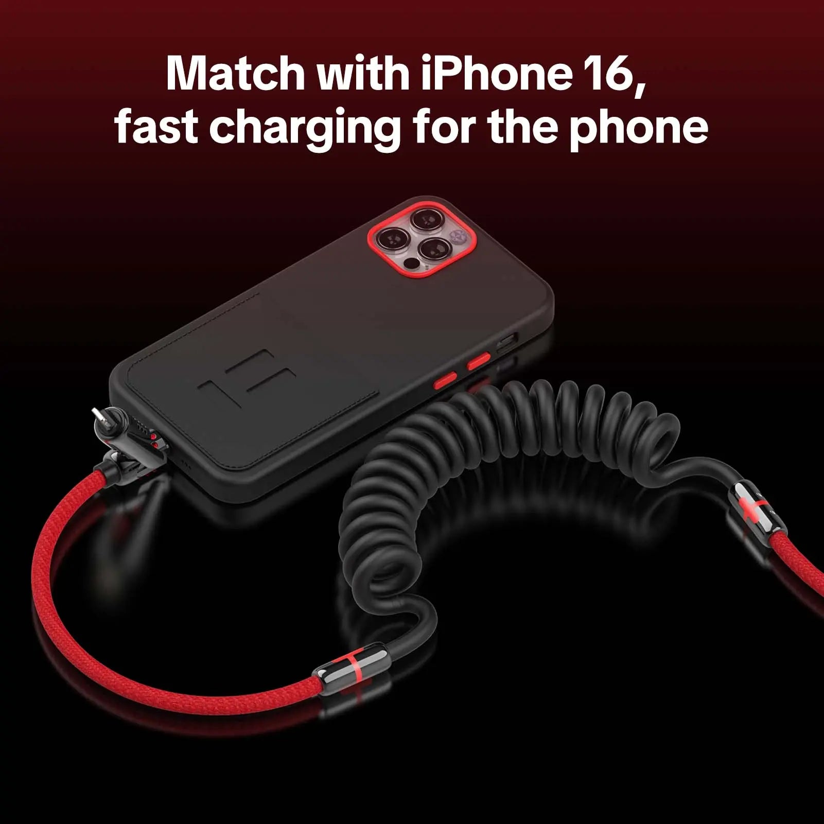 mfish Armored Dragon VIII 4-in-1 Coiled Universal USB Charger Cable ️-240W Fast Charging & Data Sync for iPhone 16/15, iPad Pro, Samsung Electronic