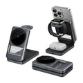 3 in 1 Magnetic Wireless Charging Station Mag-safe Charger Stand Magnetic Charger Dock 15W for iPhone 16 15 14 13 12 Series, For iwatch 3- 10 SE/Ultra, For Air 2-4 Pro, Space-saving, Exquisite Gift